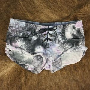 Element Denim Tie Dye Shorts